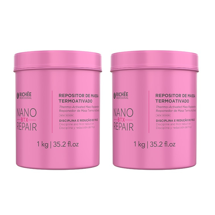 Kit 2 Btx Nano Repair  1kg Richée Original em Oferta na Shopee
