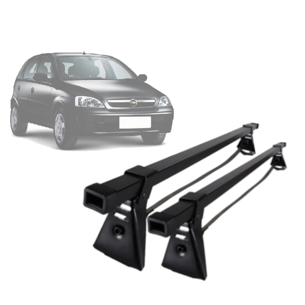 Rack Bagageiro de Teto Aço Chevrolet Corsa Hatch 2003 A 2013 Reforçado 60 KG Steel Racks