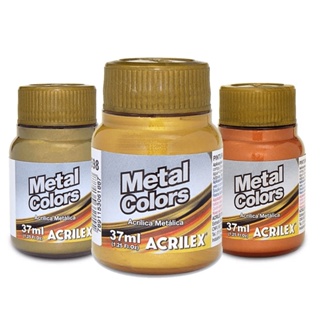 Tinta Metal Colors Acrilex 37ml em Oferta na Shopee