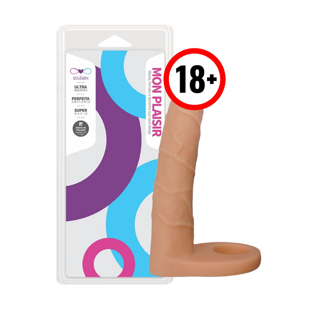 Pênis Anel Companheiro Dupla Penetração 16,5 cm Sex shop em Oferta na Shopee