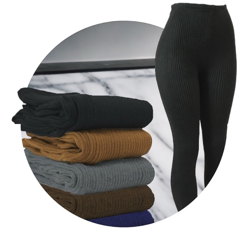 Calça Fuso Tricot Inverno Grossa Lã em Oferta na Shopee