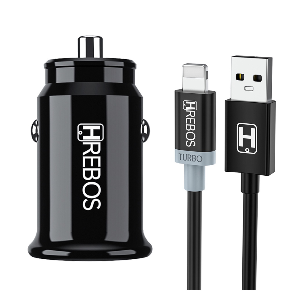 Carregador Veicular Usb com cabo de Lightning PARA iPhone