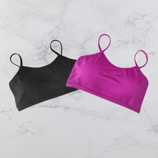Kit 2 Top Fitness  Feminino De Alcinha com Bojo removível Academia