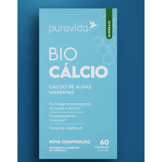 Bio Cálcio - 60 cápsulas - Puravida