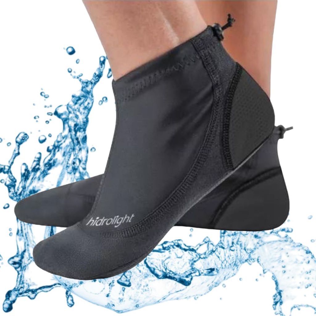 Sapatilha Náutica Proteção Térmica Aquática Pés Meia Antiderrapante Borracha Neoprene Unissex