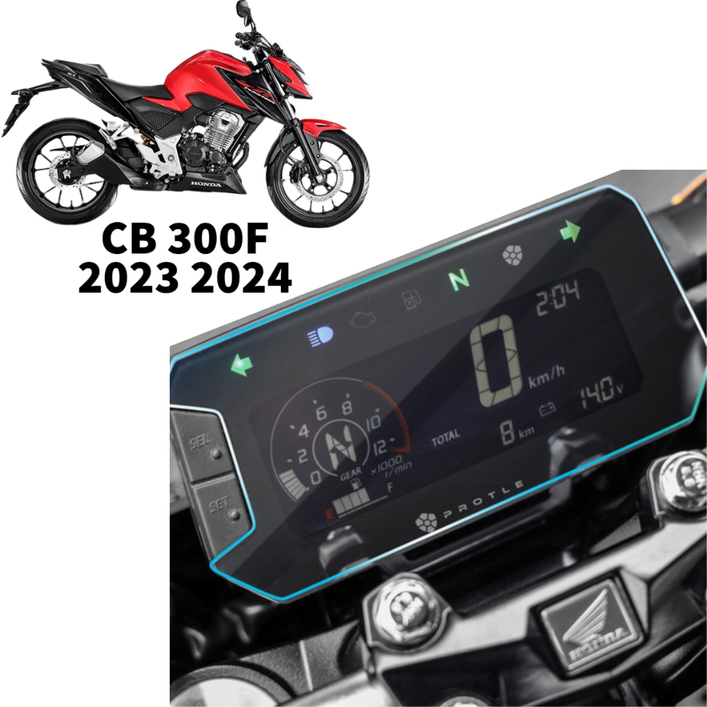 Película de Proteção Painel Nova Honda CB 300f Twister CB300f CB 300 Twister 2022 2023 Protetor Protetora Velocímetro
