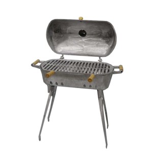 churrasqueira a bafo em aluminio mais par de pes em Oferta na Shopee