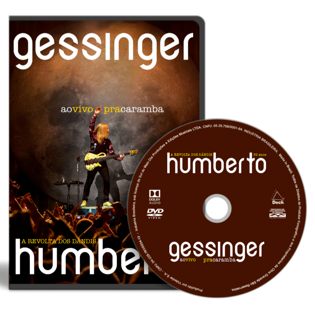DVD - Humberto Gessinger  A Revolta Dos Dândis 30 Anos Ao Vivo Pra Caramba