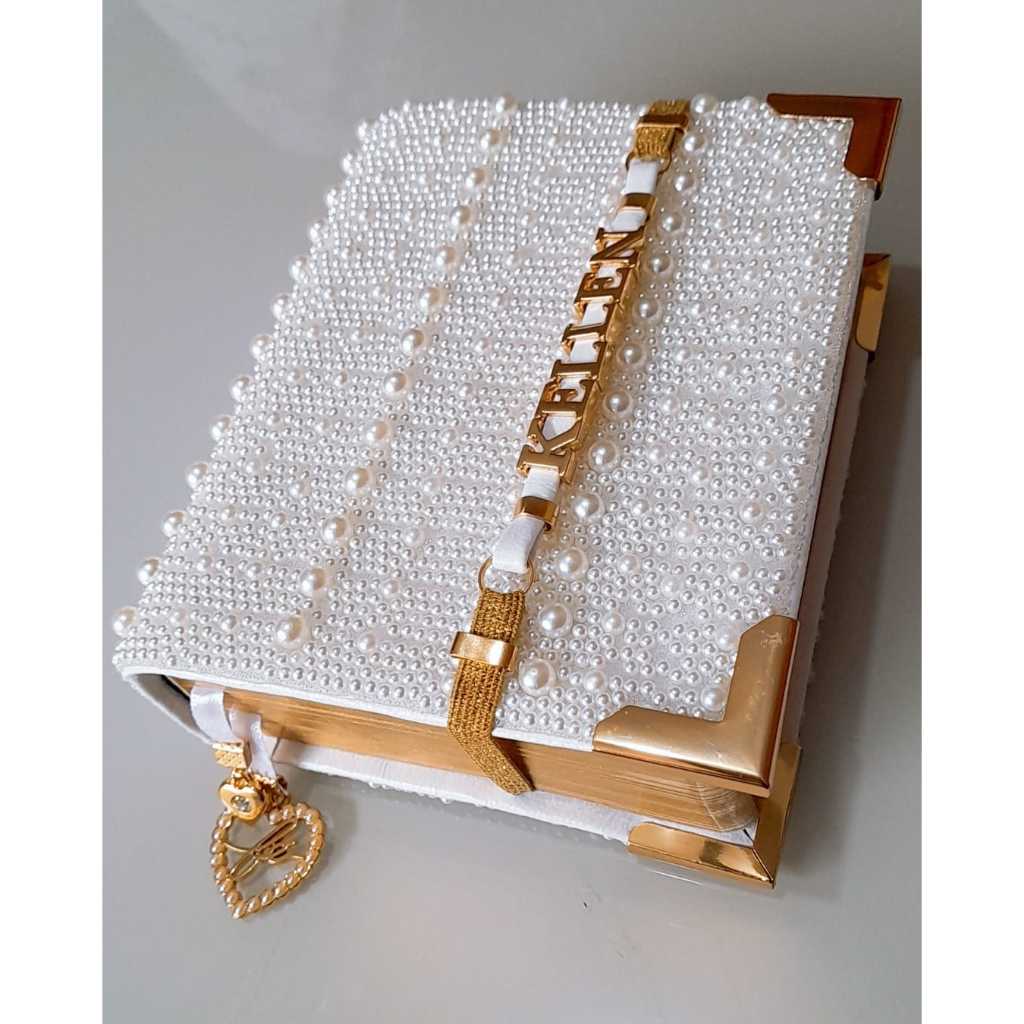 Capa Removivel luxo para biblia com nome no elastico