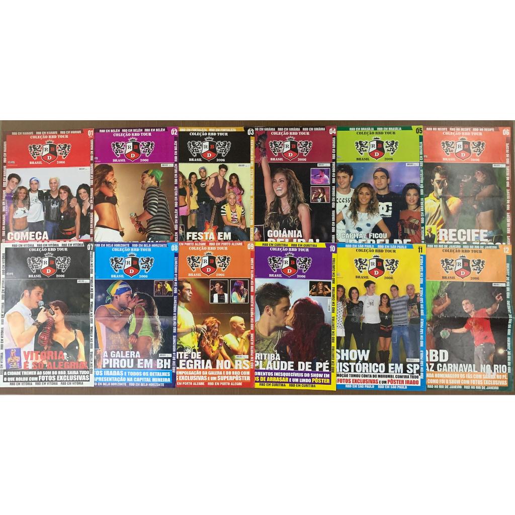 Revista Pôster Coleção RBD TOUR Brasil 2006 - Rebelde