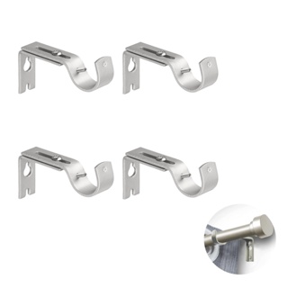 Kit 4 Suportes Metal De Varão De Cortina Pendurar Para Casa em Oferta na Shopee