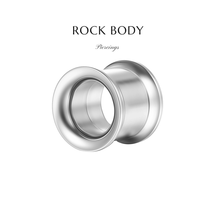 Alargador Aço Cirúrgico Liso Natural | Lóbulo em Oferta na Shopee