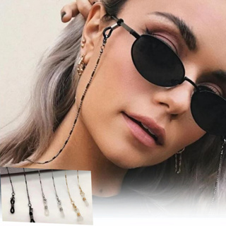 Cordão Corrente Segura Salva Óculos Ródio Negro 70cm Unissex em Oferta na Shopee