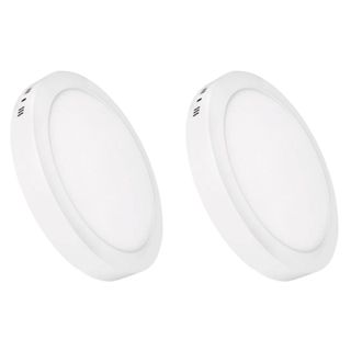 Kit 2 Luminária Painel Plafon Led Sobrepor Redondo 6w Bivolt em Oferta na Shopee