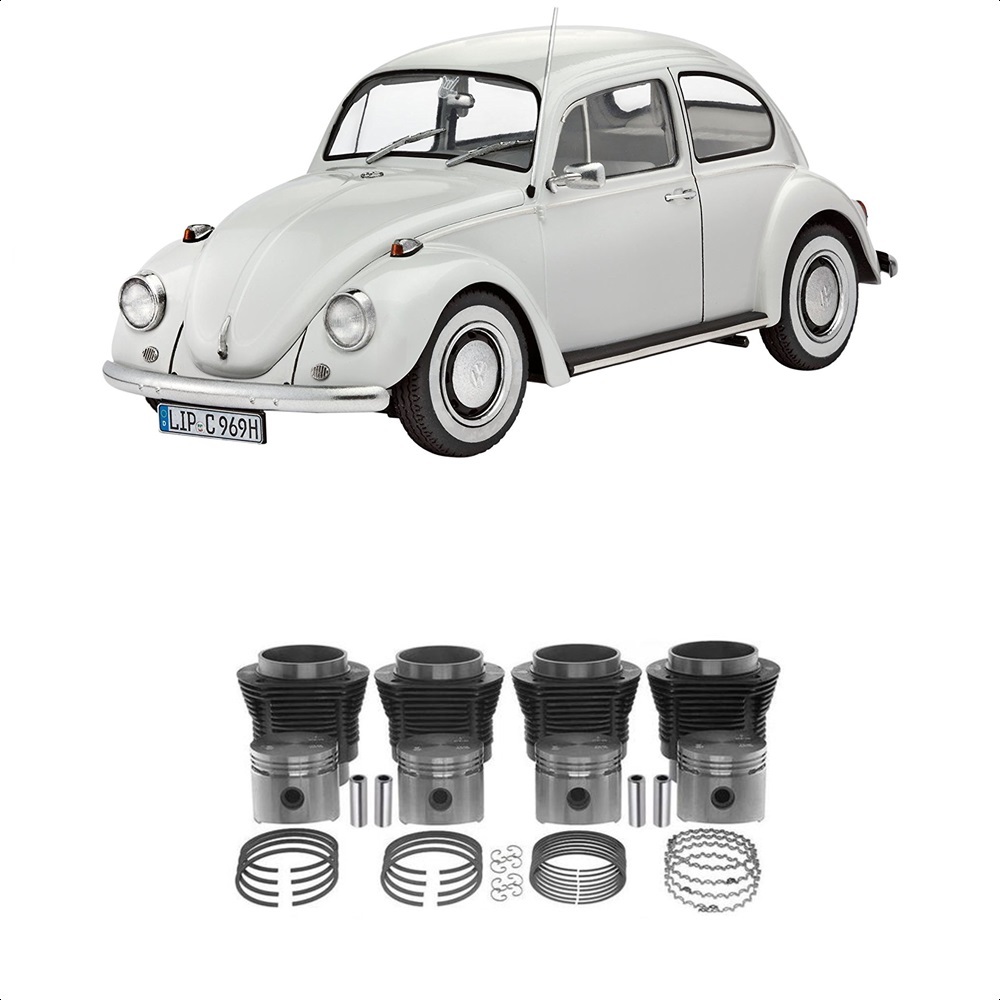 Detalhes do KIT MOTOR VW FUSCA/KOMBI/BRASILIA 1300 REFRIG. AR STD KS