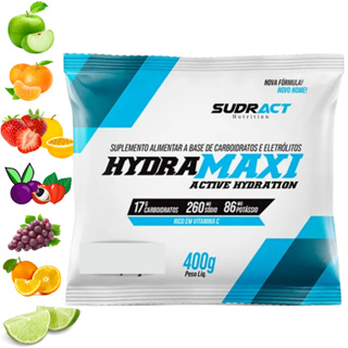 Isotônico Hydramaxi Refil 400g  Sudract Pedal Corrida Crossft Endurance em Oferta na Shopee