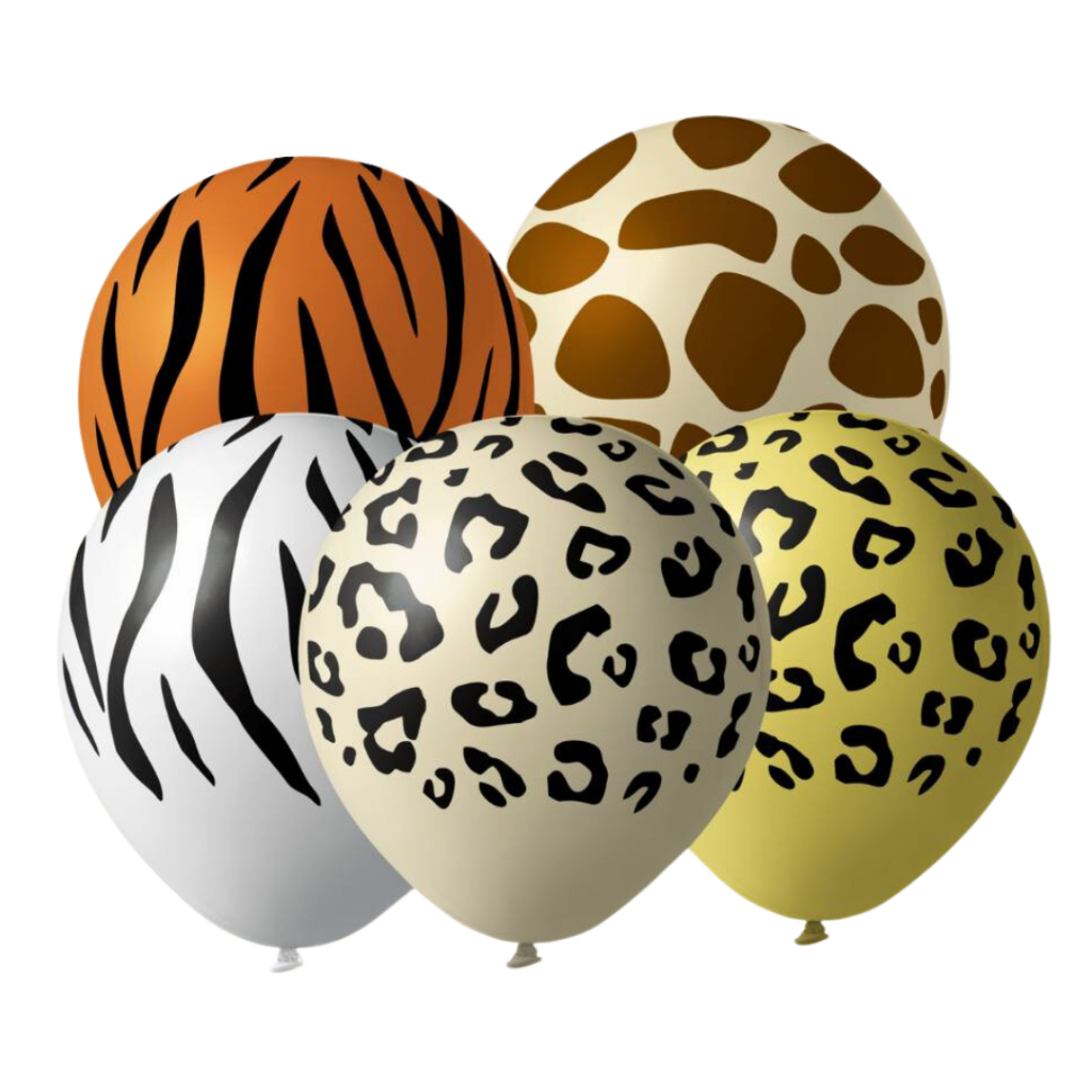 25 Balão Bexiga Safari Festa Decoração 9 Polegadas Zoológico Zebra em Oferta na Shopee