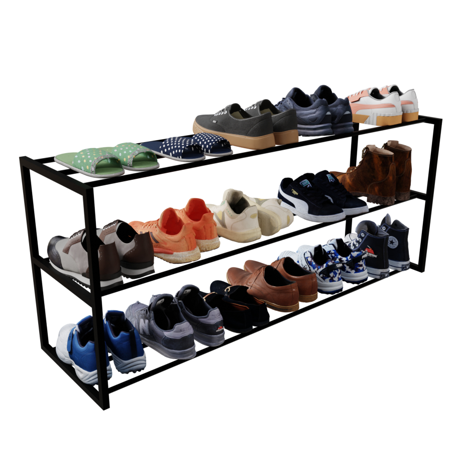 sapateira estilo industrial C/ 3 andares Até 15 Pares