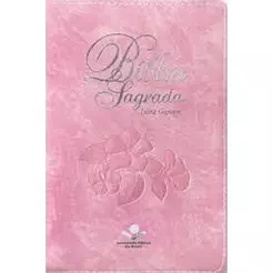 Bíblia Sagrada Letra Gigante - Rosa Nobre