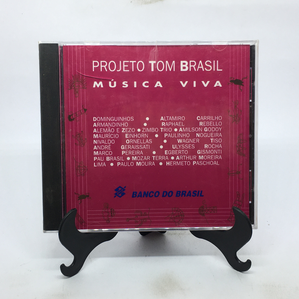CD - Projeto Tom Brasil - Música Viva - Novo / Lacrado