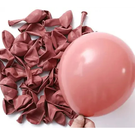 Balão de Festa Látex Liso - Rosê - 50 Unidades - Balões São Roque em Oferta na Shopee