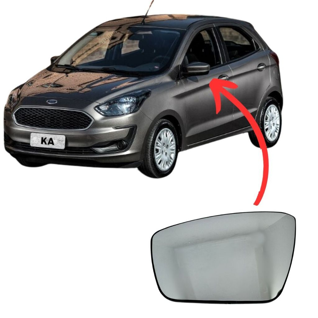 Lente Espelho COM Base Retrovisor Ford KA Original Flabeg em Oferta na Shopee