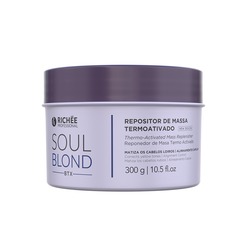 Richée Soul Blond Repositor de Massa Termo Ativado 300g em Oferta na Shopee