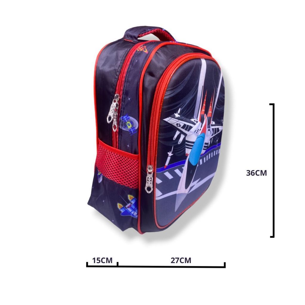 Mochila Infantil Capa Dura 3D Avião Espacial Passeio Escolar Viagem Com 2 Compartimentos em Oferta na Shopee