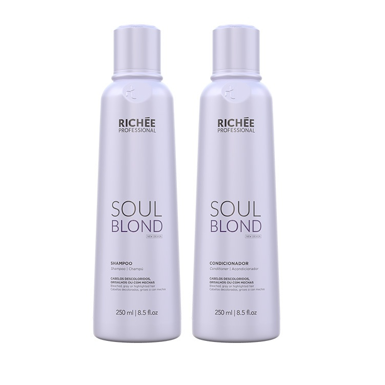 Kit Matizador Shampoo e Condicionador (2x250ml) Richée Soul Blond
