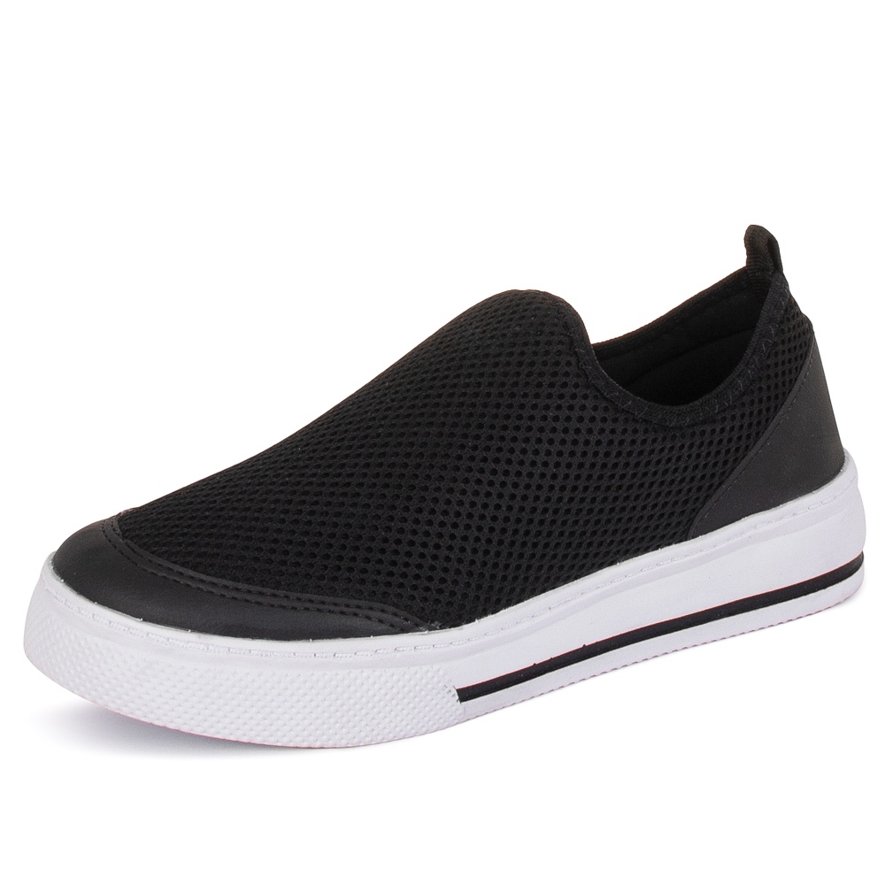 Tênis Meia Calce Fácil Macerata Sneaker It Shoes Preto Confortável Estilo