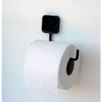 Porta Papel Higiênico Papeleira Parede Para Banheiro Preto OU Branco