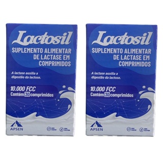 Kit 2 caixas Lactosil 10.000FCC com 30 Comprimidos em Oferta na Shopee