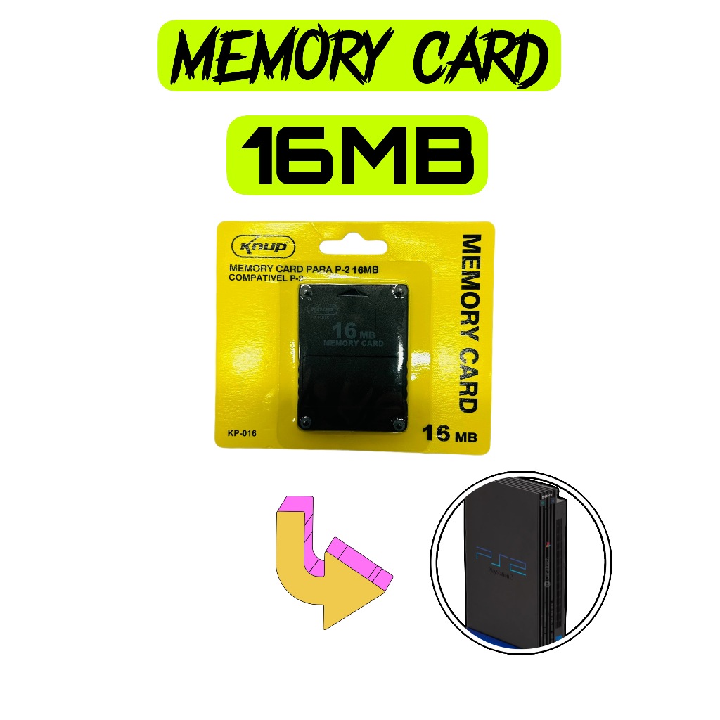 Memory Card 16 Mb PLAYSTATION2 Magicgate Ps2- LACRADO CARTÃO DE MEMORIA