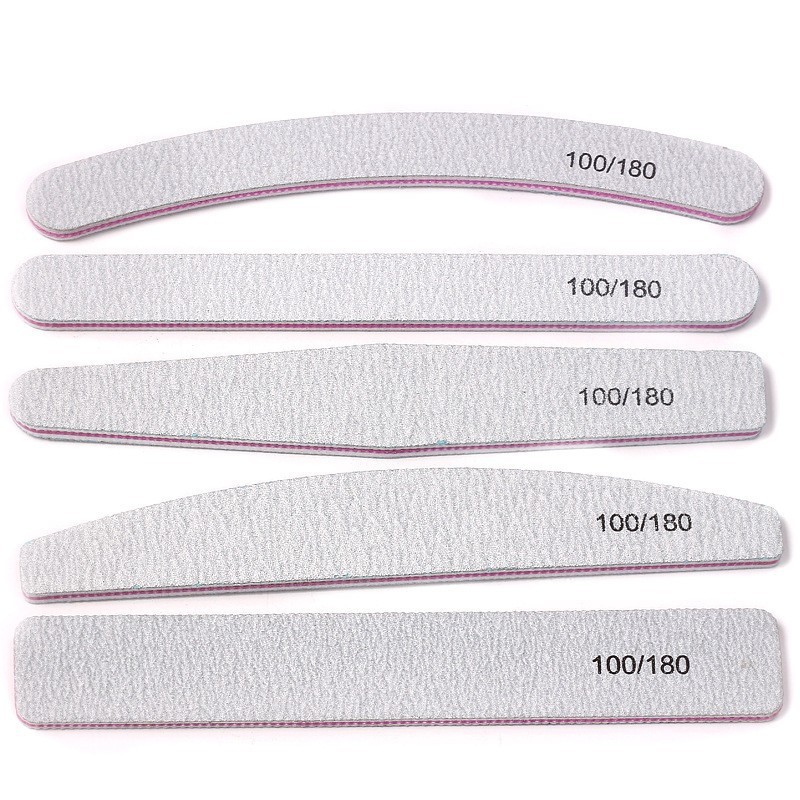 3 Lixa de unha 100/180 Lavável Unha Porcelana Acrygel Fibra LIXA Polidora Boomerang OFERTA