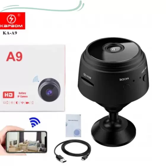 Novo A9 HD Mini com visão noturna Wifi Câmera 1080P Vigilância