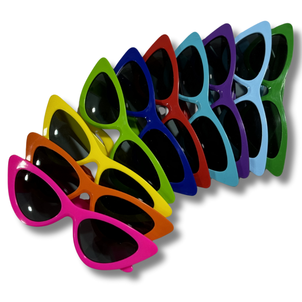 Kit Óculos Escuro Gatinho MADU Para Festa Balada Casamento Uv400 em Oferta na Shopee