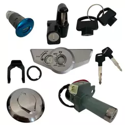 Kit Ignição Conjunto De Travas Com Bloqueador Cg Titan 150 2004 Até 2008