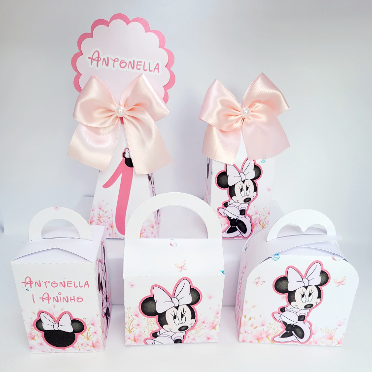 50 Lembrancinha Jardim Encantado Minnie lembrancinhas personalizada Caixinhas para festas