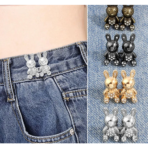 KIT 04UN E KIT 06UN Botão De Metal Para Calça De Cintura Apertada Com Botão Fixa Ajuste/calças Jeans