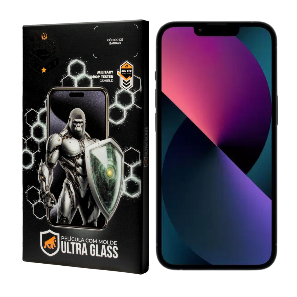 Película Ultra Glass Gshield p/ iPhone 13 – Vidro Duplo Temperado e Bordas Reforçadas em Oferta na Shopee