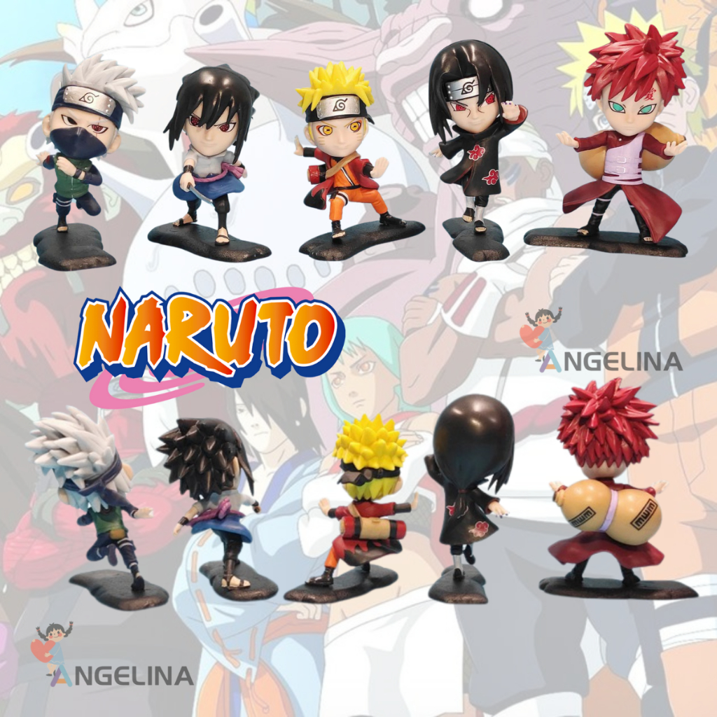 Naruto Figure de Ação Bonecos de Ação  Decoração Anime Miniatura Action Figure Naruto/Sasuke/Itachi/Kakashi/Gaara