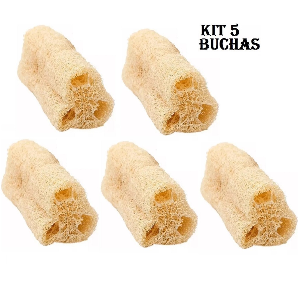 Kit 5 Esponja Vegetal Bucha Natural 100% Ecológica Promoção