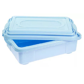 Caixa Organizadora Plástico 8,6l Sanremo Rosa/Azul em Oferta na Shopee