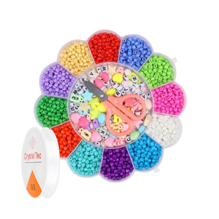 Kit Micangas Para Pulseira Infantil Com 1800 Pecas Coloridas em Oferta na Shopee