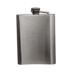 Cantil De Bolso Em Aço Inox Porta Bebidas 200ml Água Whisky Conhaque Rum Tequila Vodka - WESTERN