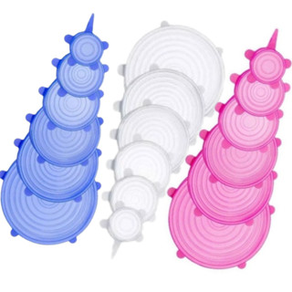 Kit 12 Tampas Panela Silicone Universal Reutilizável Elástica Tampas De Silicone para Pratos Tigelas em Oferta na Shopee