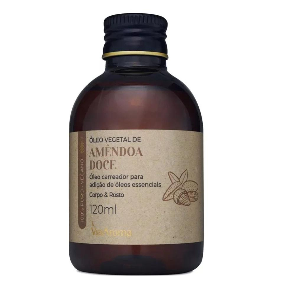 Óleo Vegetal Amêndoa Doce Via Aroma - 120ml