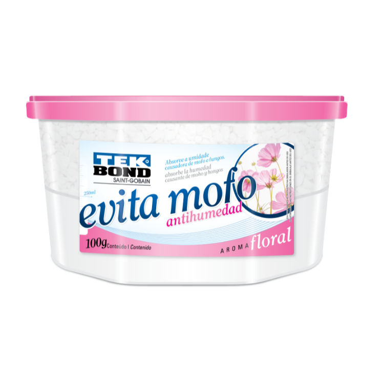 Evita Mofo Desumidificador Floral Guarda Roupa 100g Tekbond