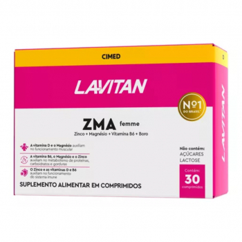 Lavitan ZMA Femme - 30 cápsulas - CIMED em Oferta na Shopee