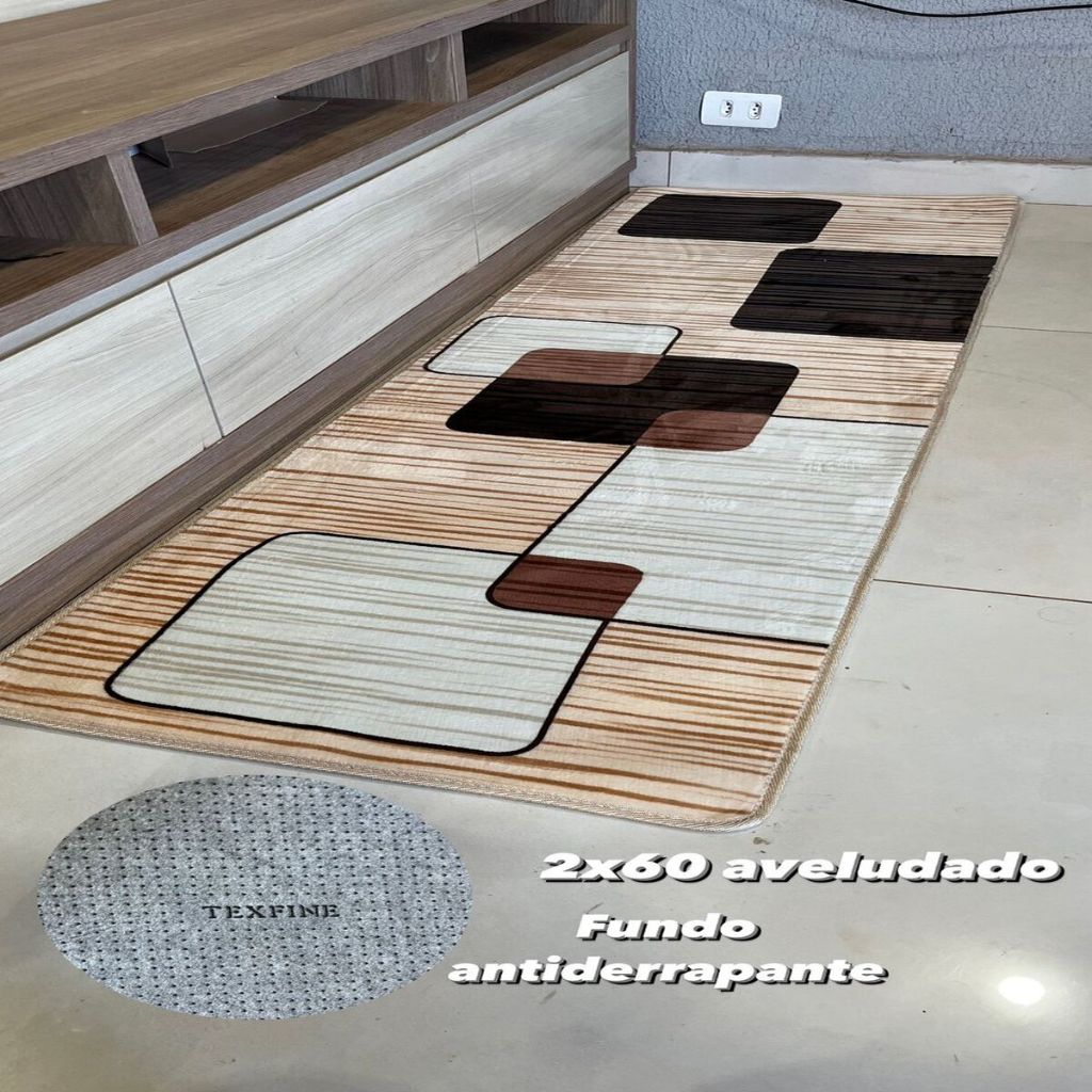 Tapete Passadeira belga digital Quarto Corredor 2,00m X 0,60m em Oferta na Shopee